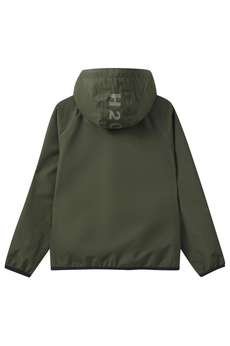 H2O - Regnjakke - Basic Rømø LW Rain Jacket - Packable - Army