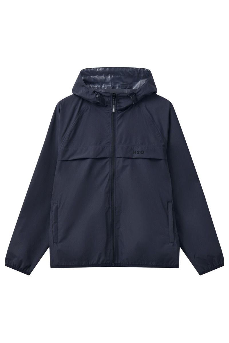 H2O - Regnjakke - Basic Rømø LW Rain Jacket - Packable - Navy