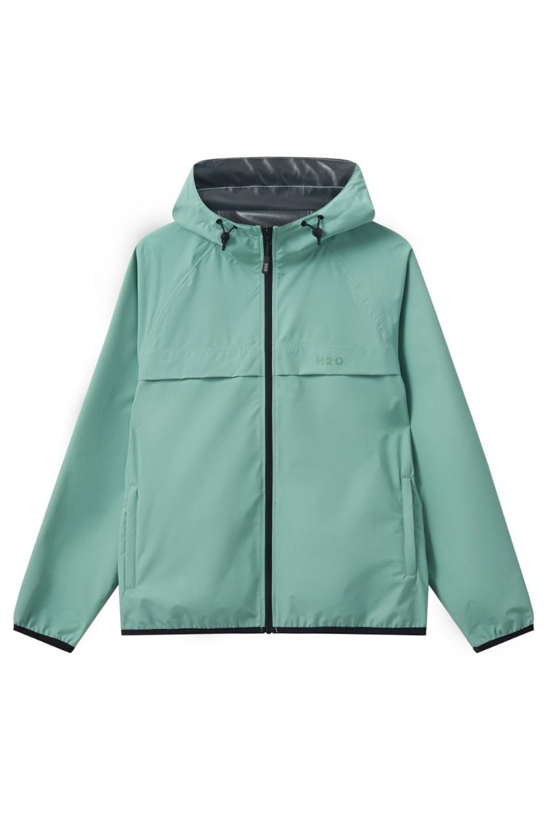H2O - Regnjakke - Basic Rømø LW Rain Jacket - Packable - Sea Grass