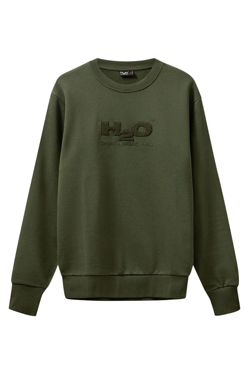H2O - Sweatshirt - Logo Sweat O'neck 3020 - Army