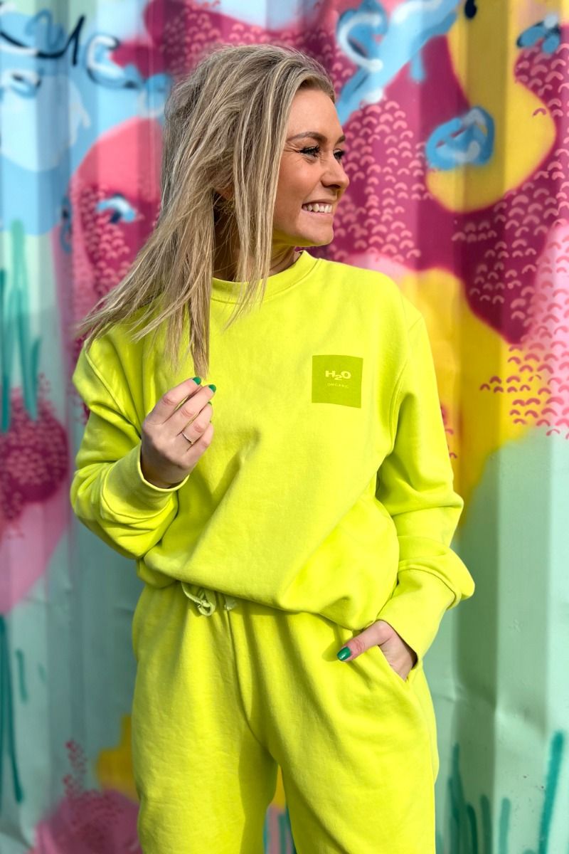 H2O - Sweatshirt - Lyø Organic Sweat - Safety Yellow