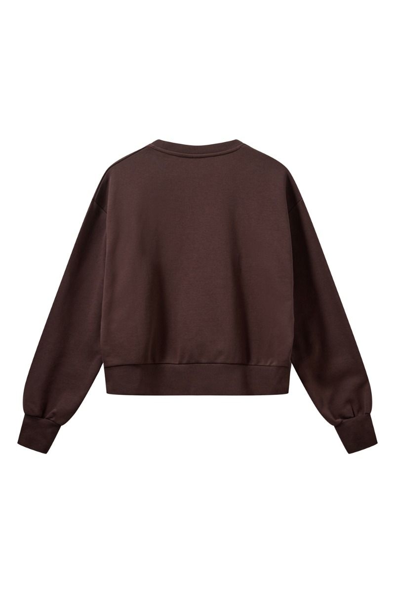 H2O - Sweatshirt - R&D MKxH2O O'Neck Sweat - Dark Brown