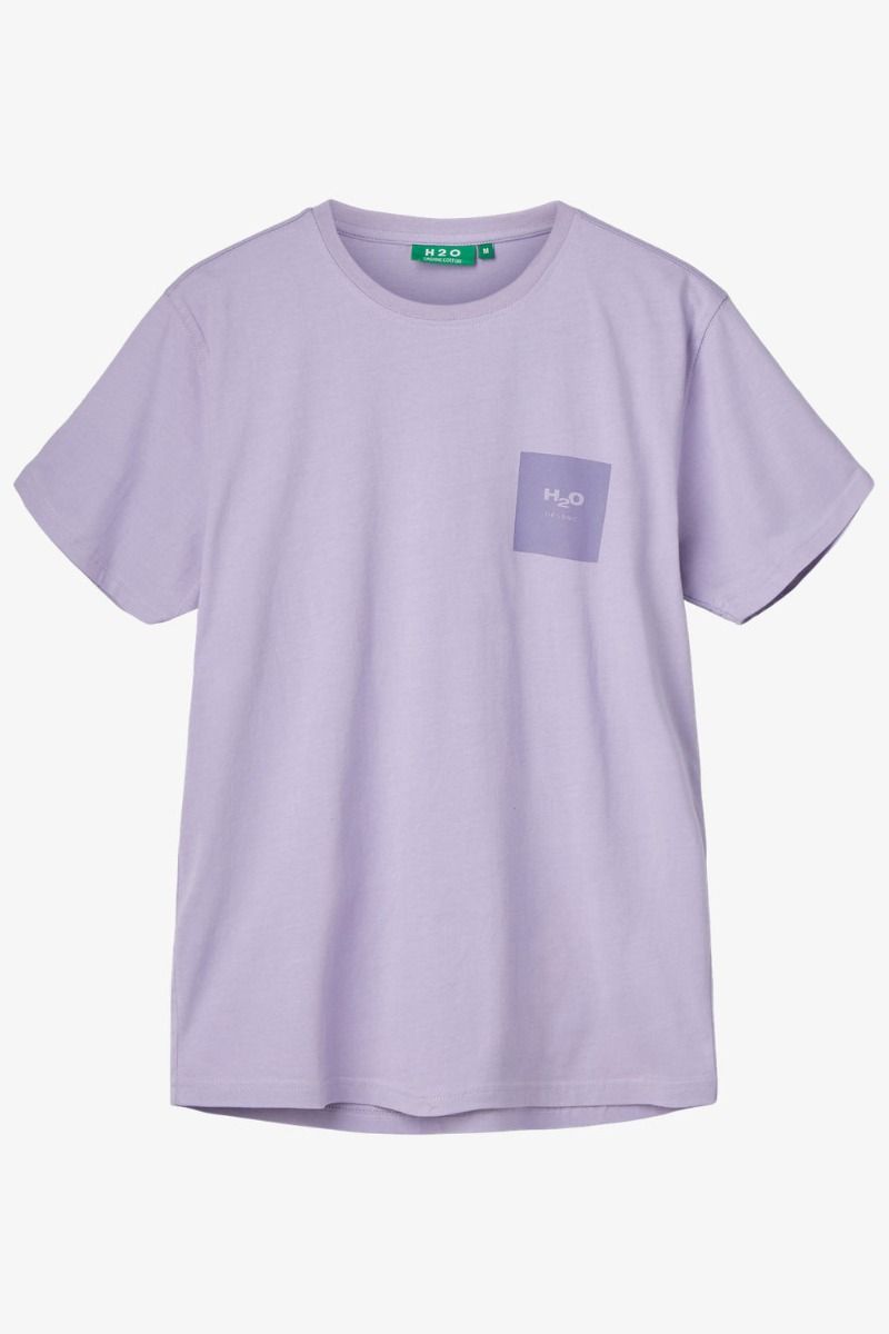 H2O - T-shirt - Basic Lyø Organic Tee - Lilac