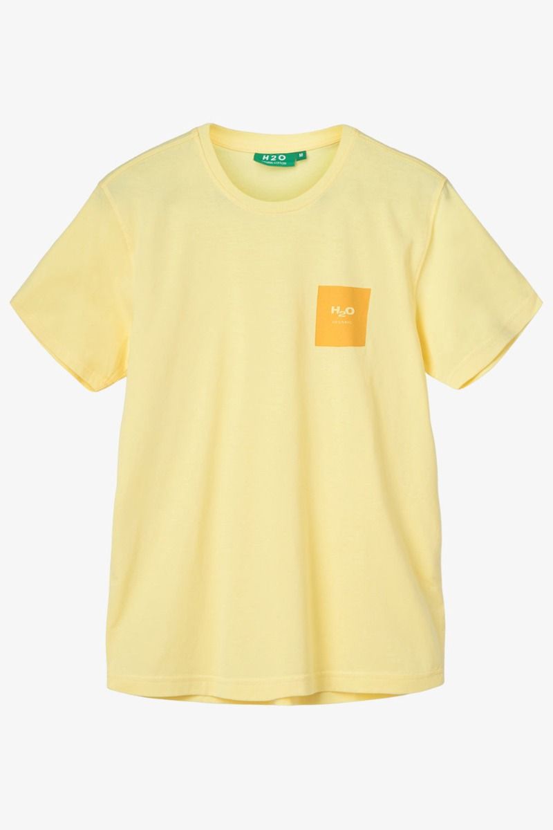 H2O - T-shirt - Basic Lyø Organic Tee - Lemon Yellow
