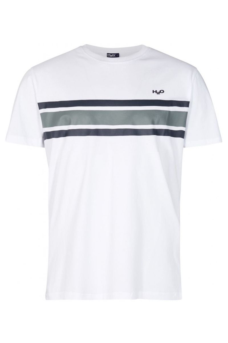 H2O - T-shirt - Basic Gilleleje Woman Tee - White/Black/Grey/Black