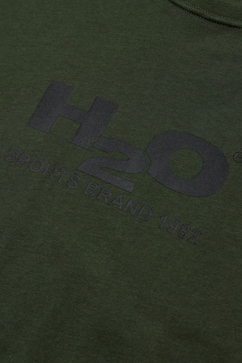 H2O - T-shirt - Logo Tee - Army/Black