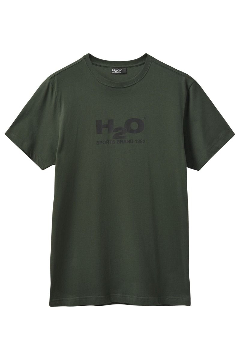 H2O - T-shirt - Logo Tee - Army/Black