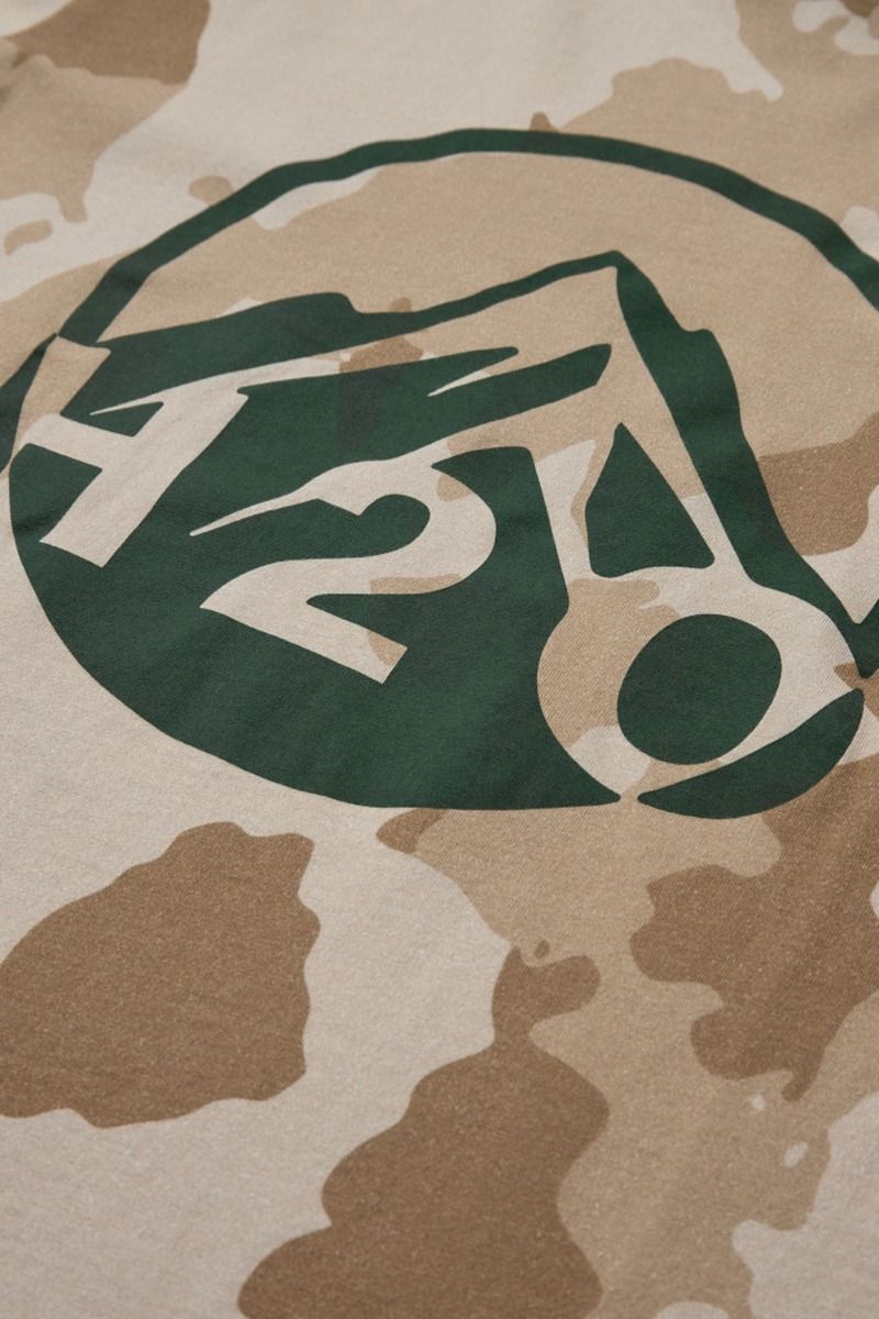 H2O - T-shirt - Lolland Tee - Oak Camou