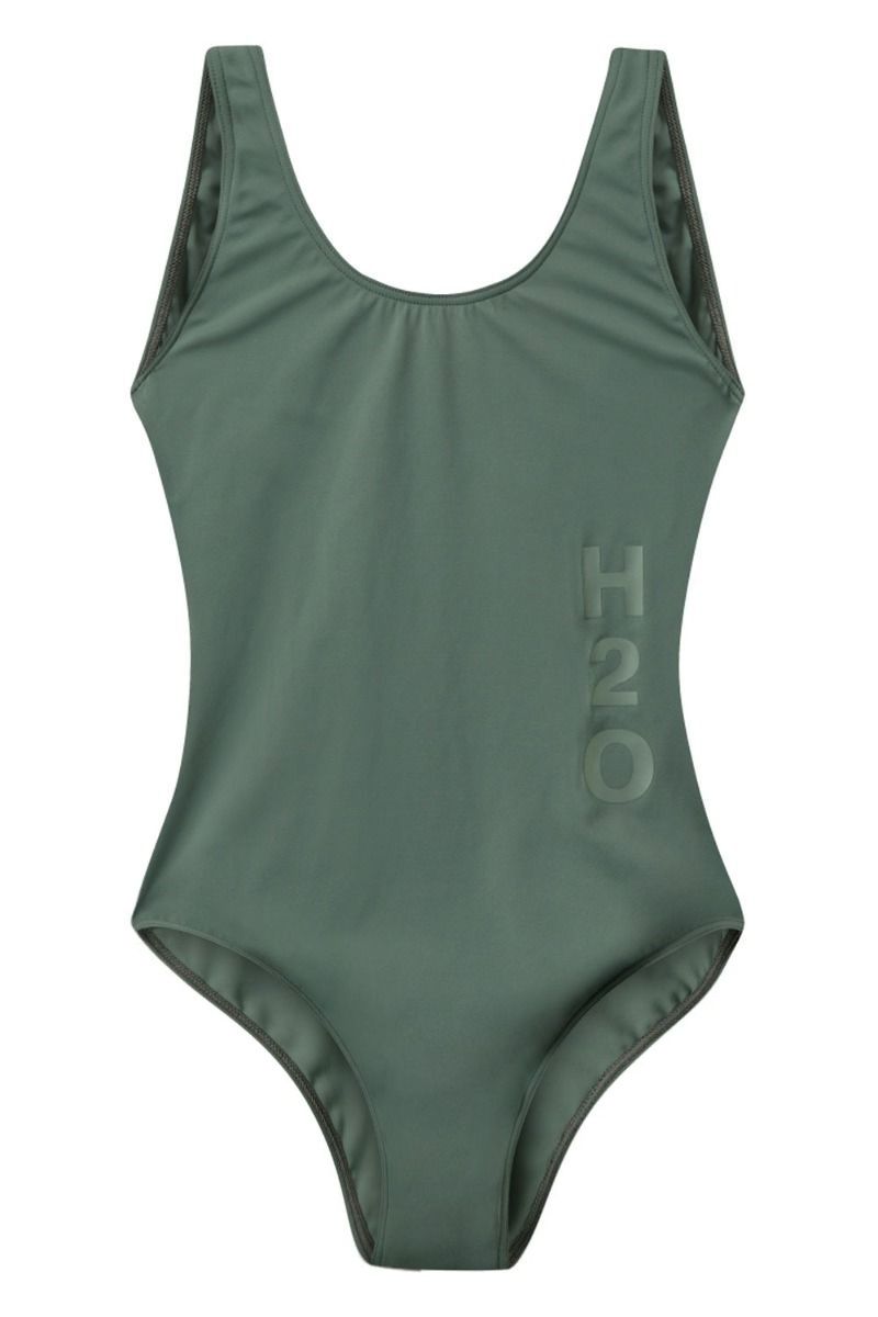 H2O - Badedragt - Tornø Logo Swim Suit - Army 