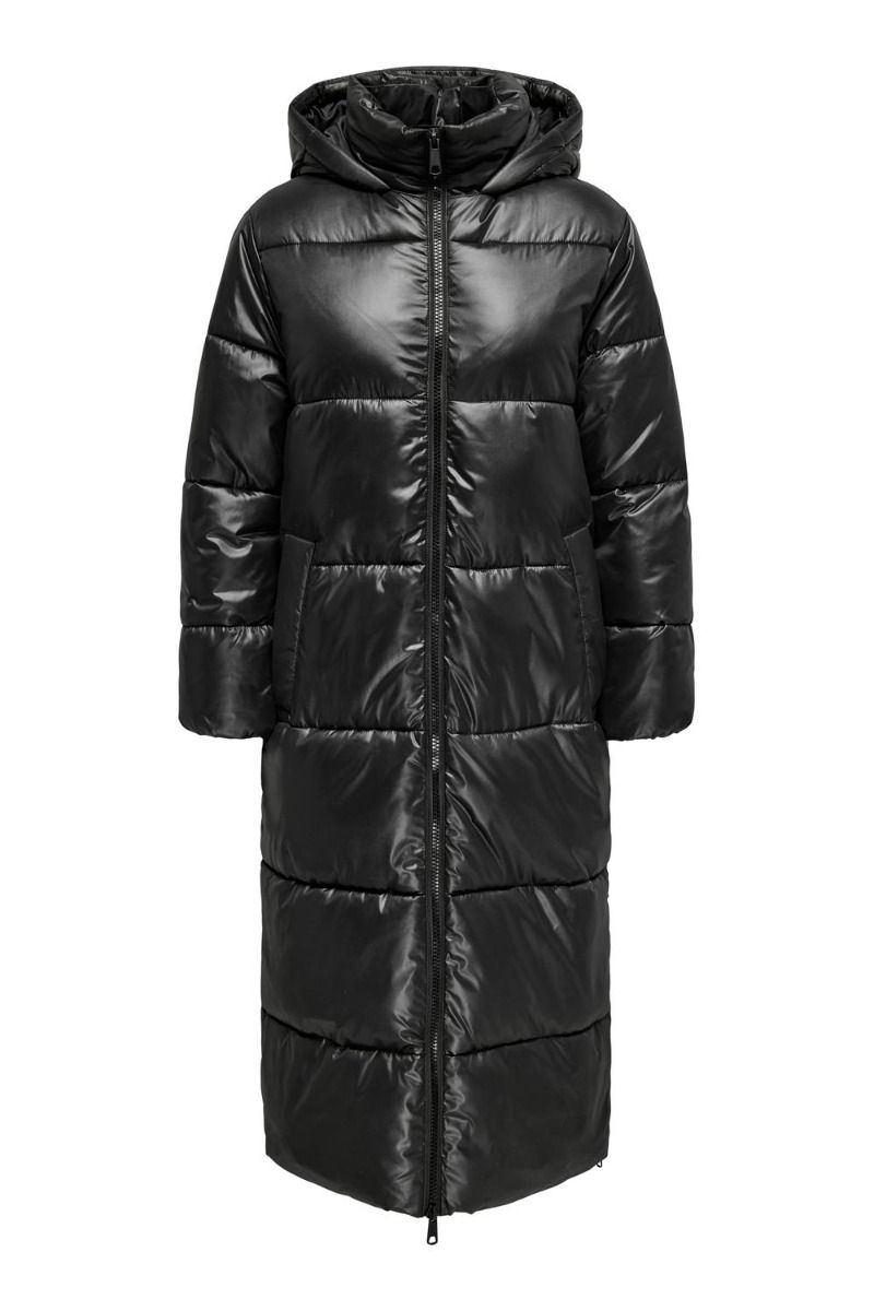 JDY - Jakke - JDY Harper X-Long Puffer - Black