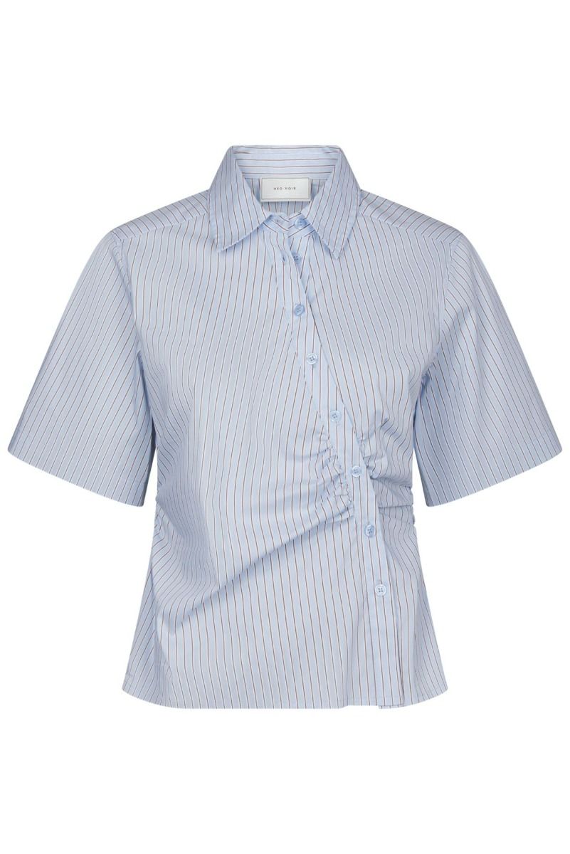 Neo Noir - Skjorte - Hazell Stripe Shirt - Light Blue