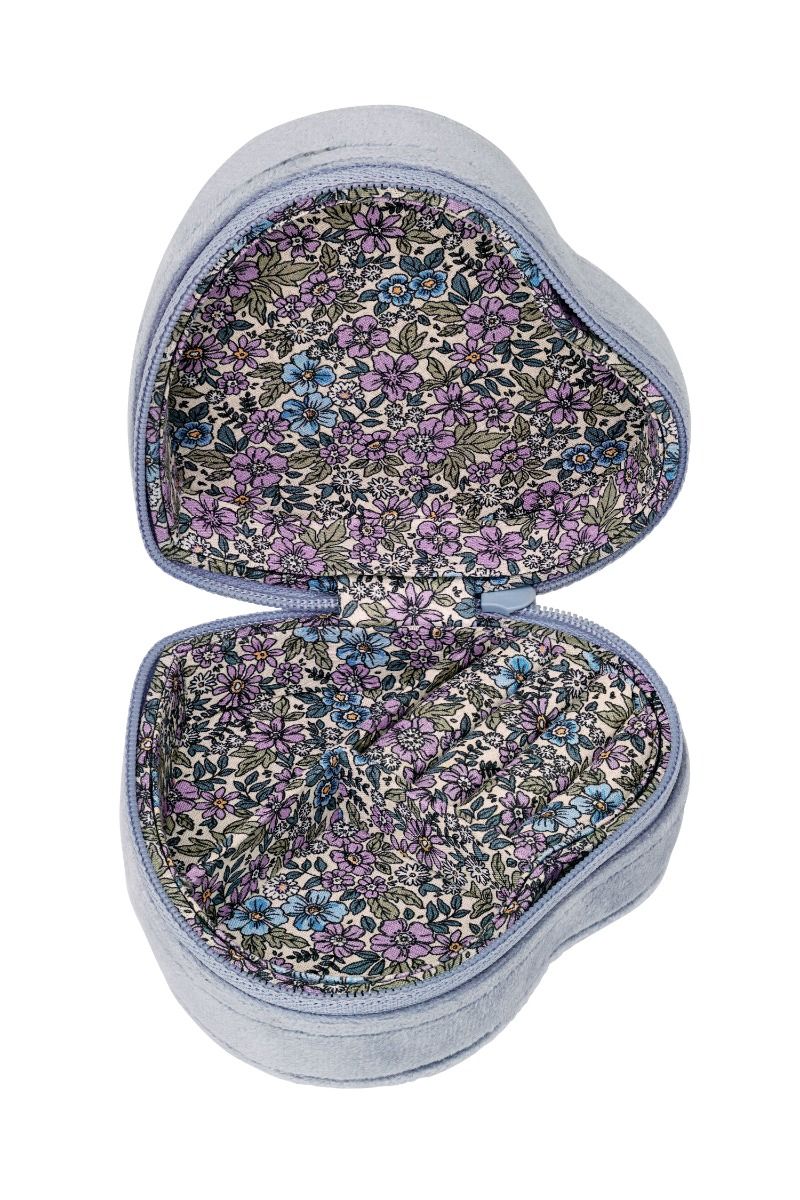 Maanesten - Smykkeskrin - Heart Jewelry Box - Sky blue