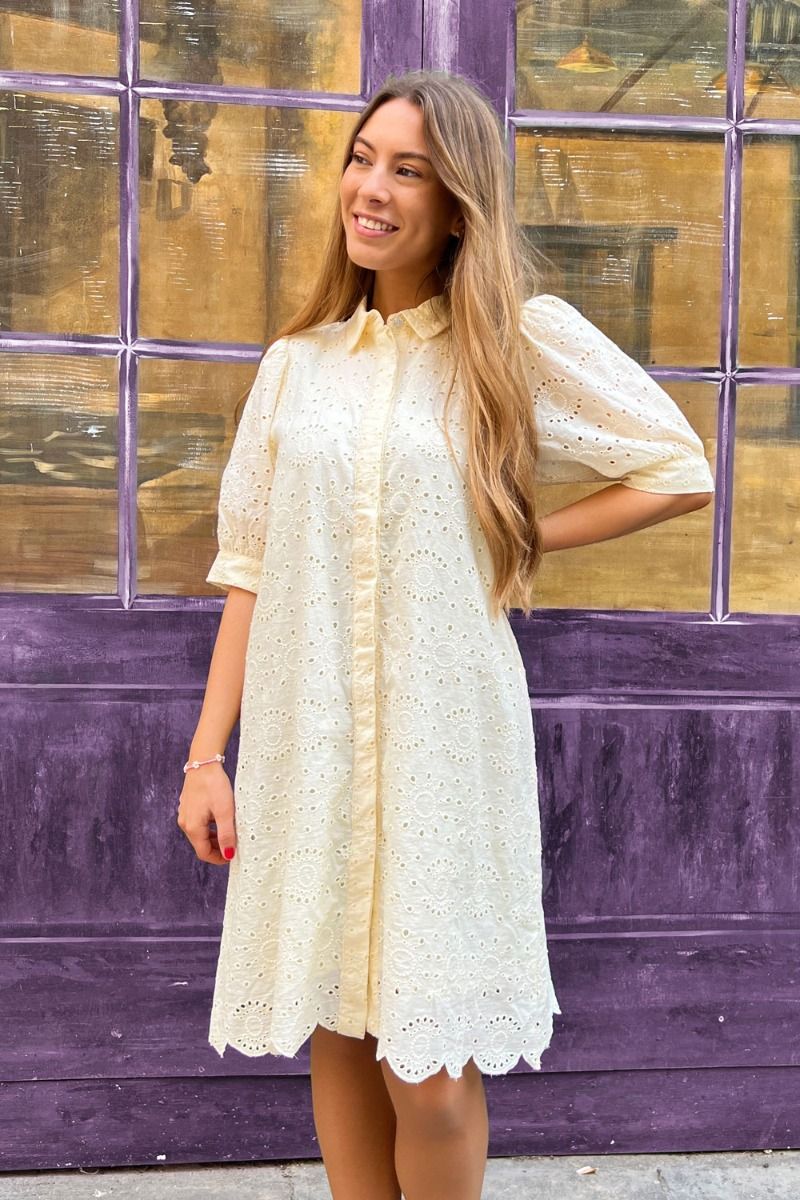 Ichi - Kjole - IH Fausta Dress - Vanilla Custard