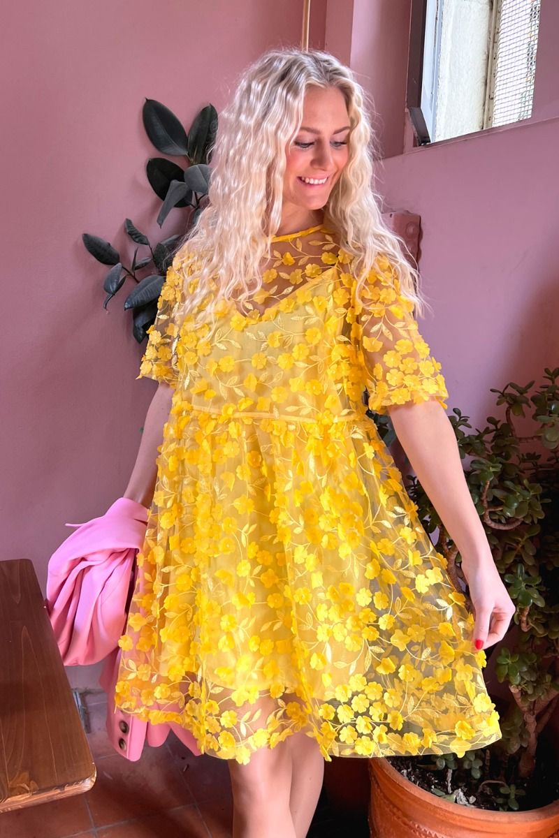 A-View - Kjole - Sibani Dress - Yellow 