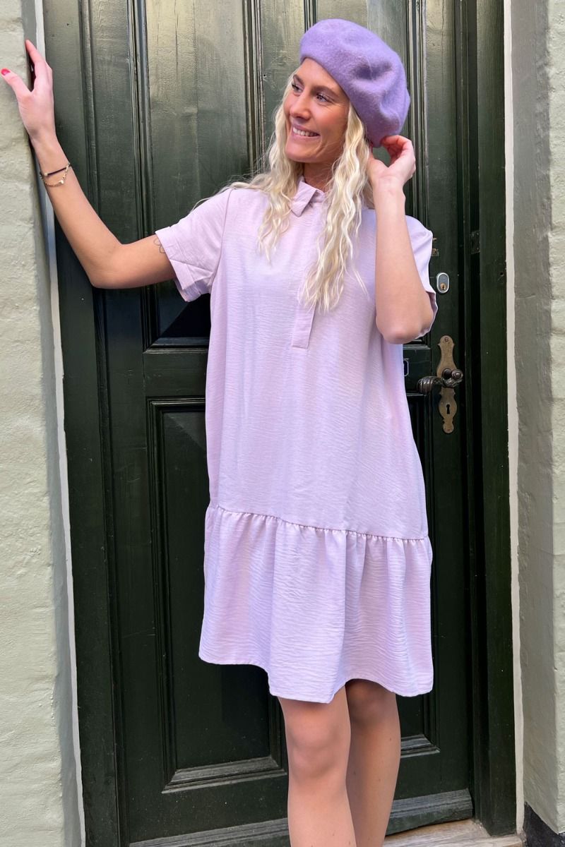 JDY - Kjole - Lion S/S Placket Dress - Lavender Frost