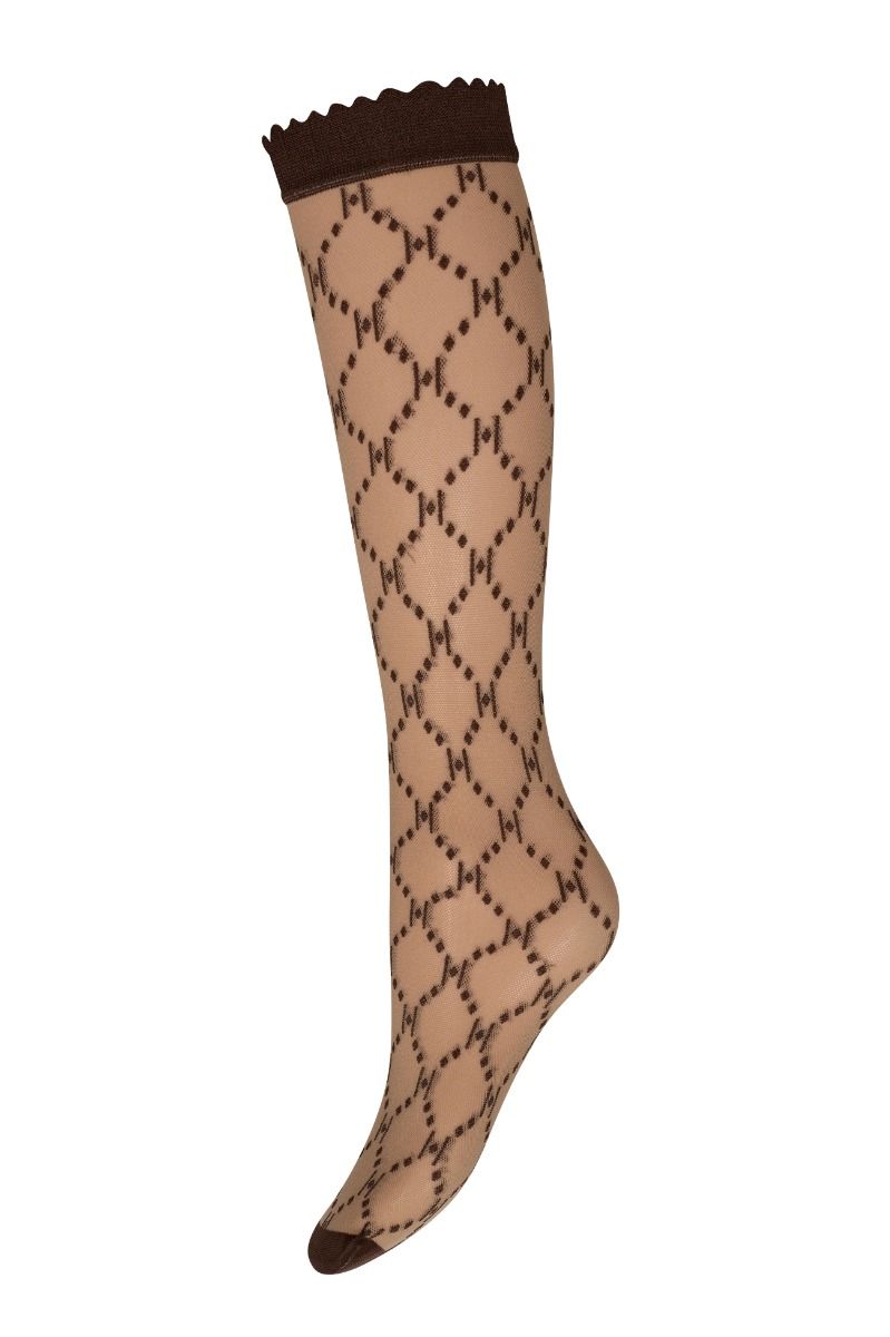 Hype The Detail - Strømper - Kneehigh Logo 25 - Brun