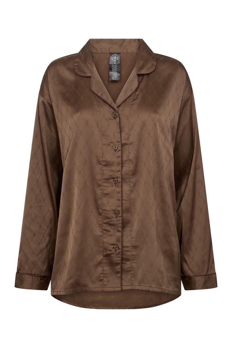 Hype The Detail - Nattøj - Satin Pyjamas - Brun
