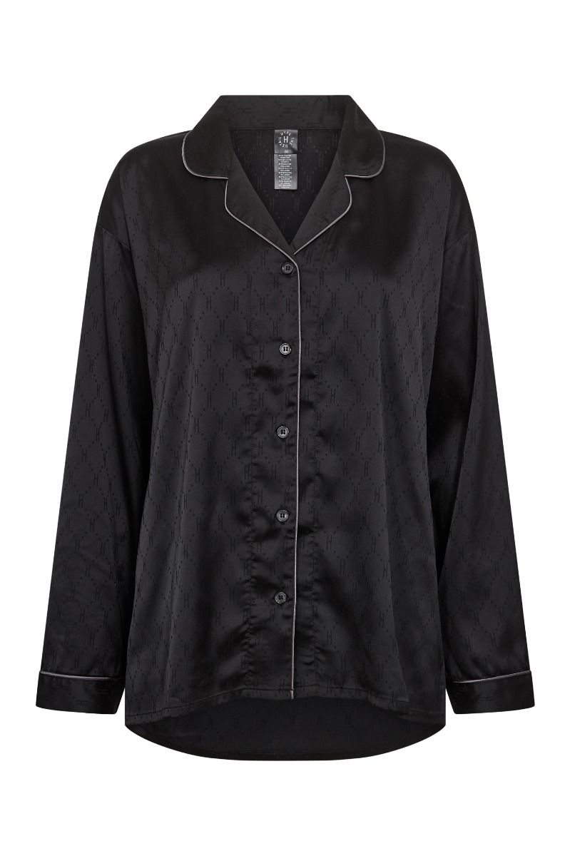 Hype The Detail - Nattøj - Satin Pyjamas - Sort 