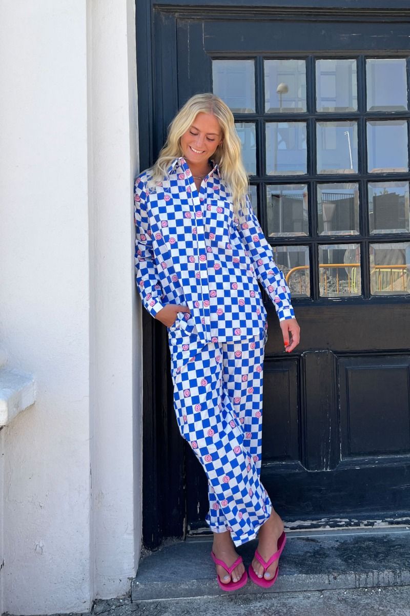 Hunkøn - Skjorte - Smiley Shirt - Blue