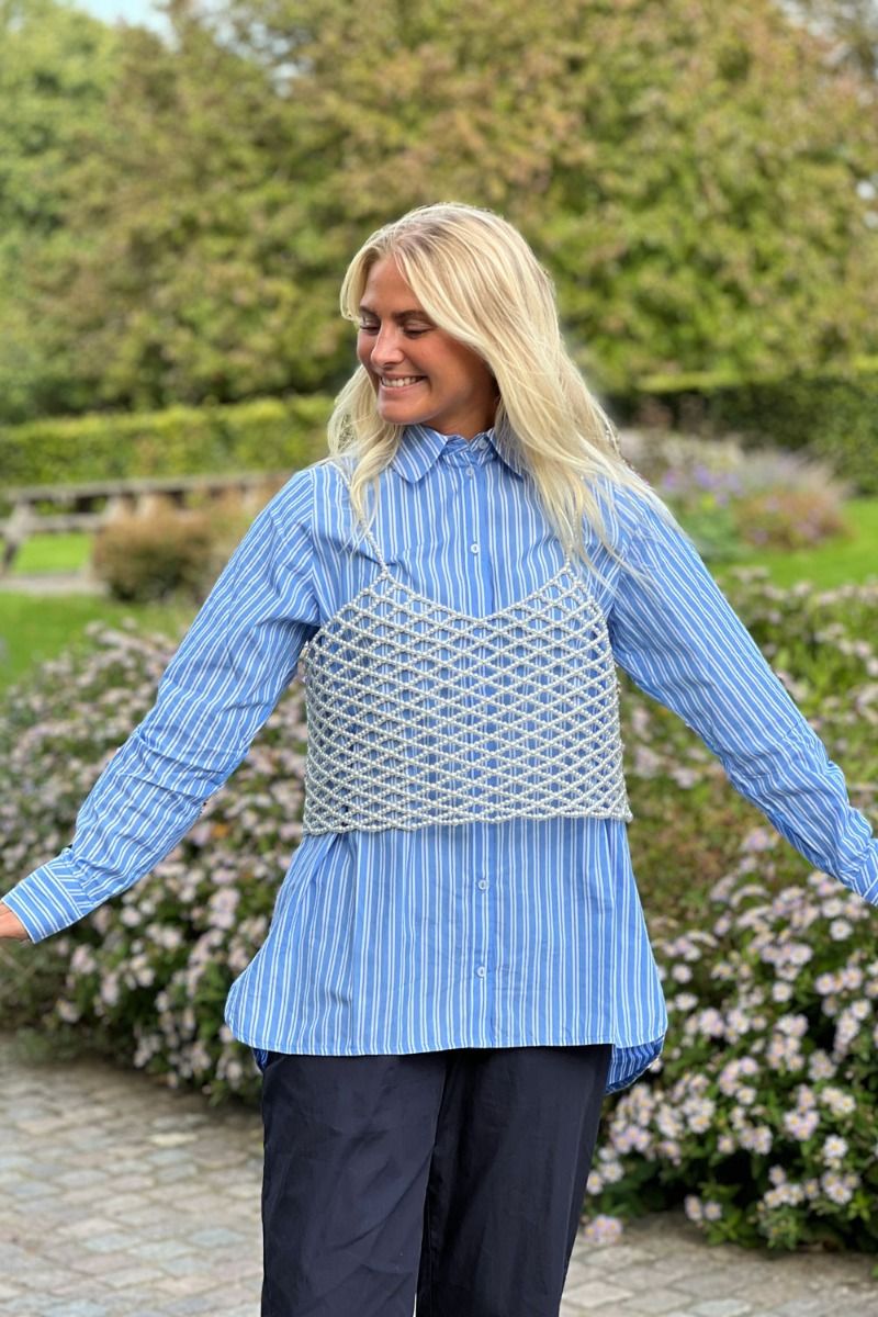 Hunkøn - Top  - 23346 - Nixie Pearl Top - White