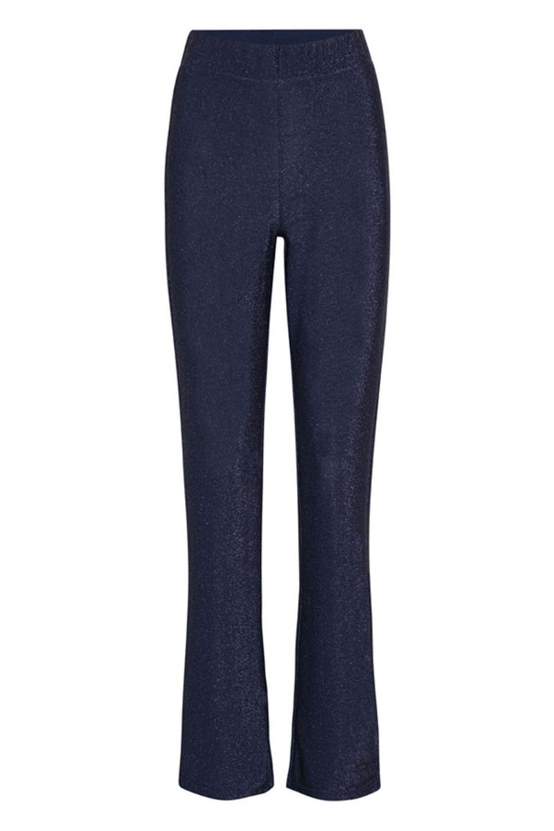 Hunkøn - Bukser - Cattia Trousers - Navy Glitter
