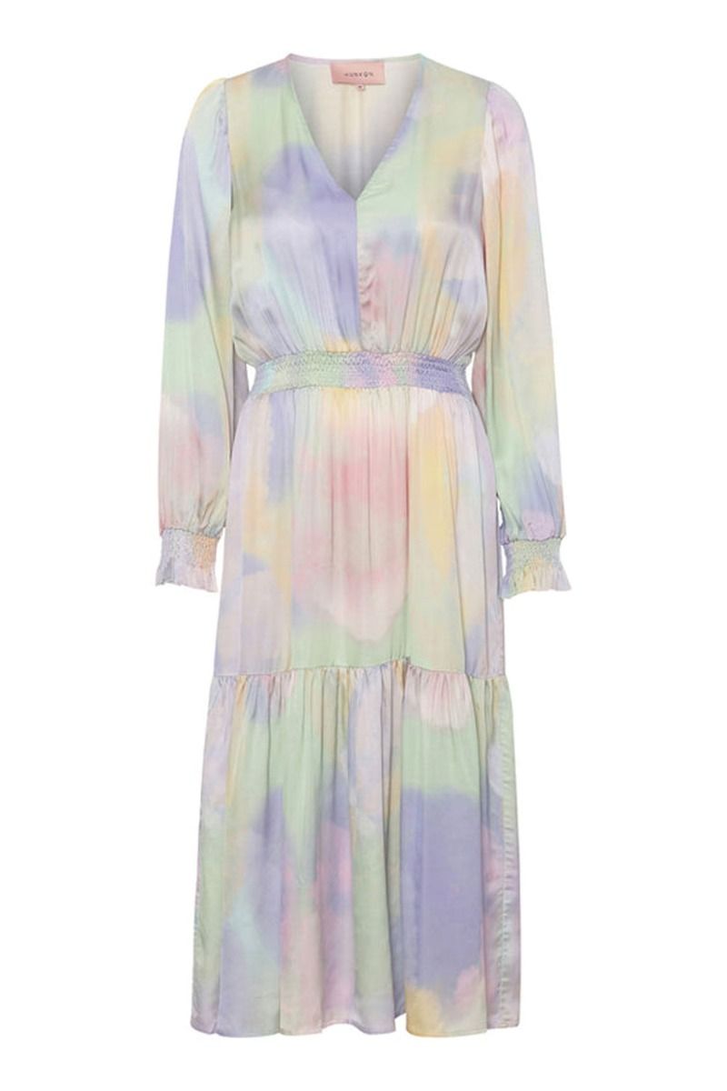 Hunkøn - Kjole - Luna Long Dress - Fade Art Print