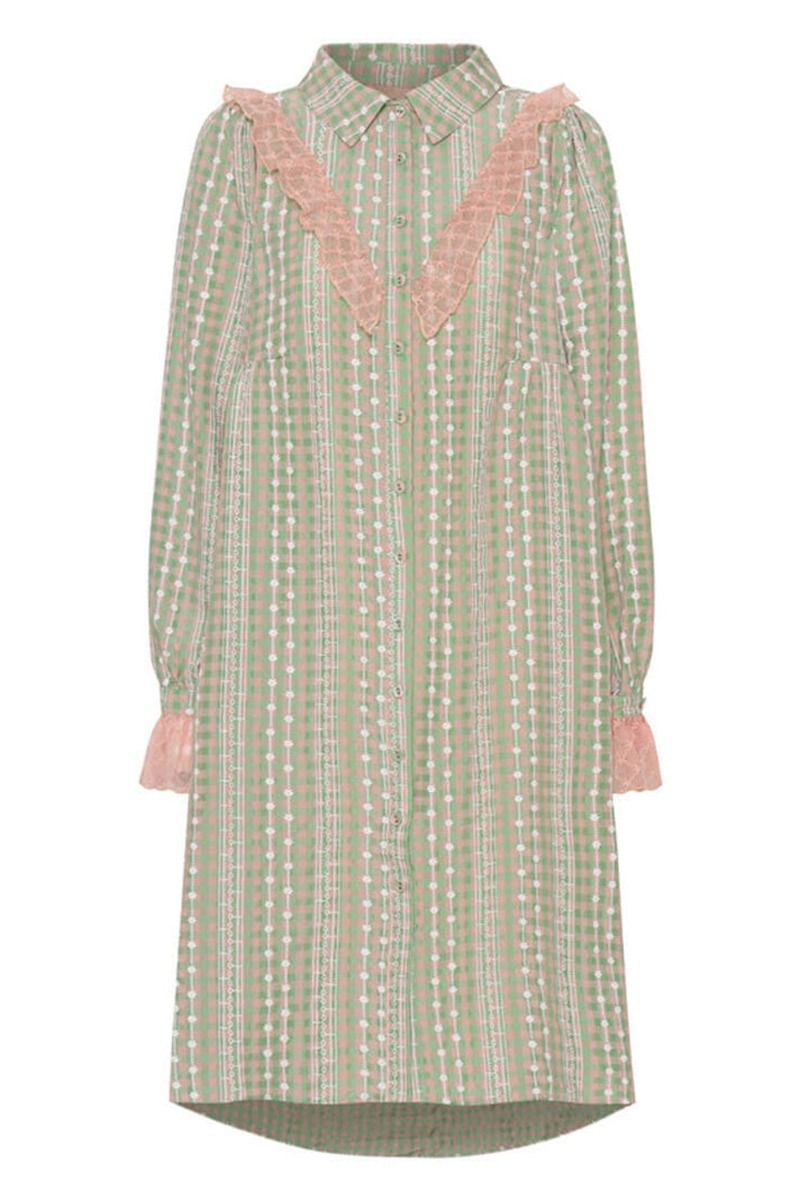 Hunkøn - Kjole - Talila Shirtdress - Green Checked