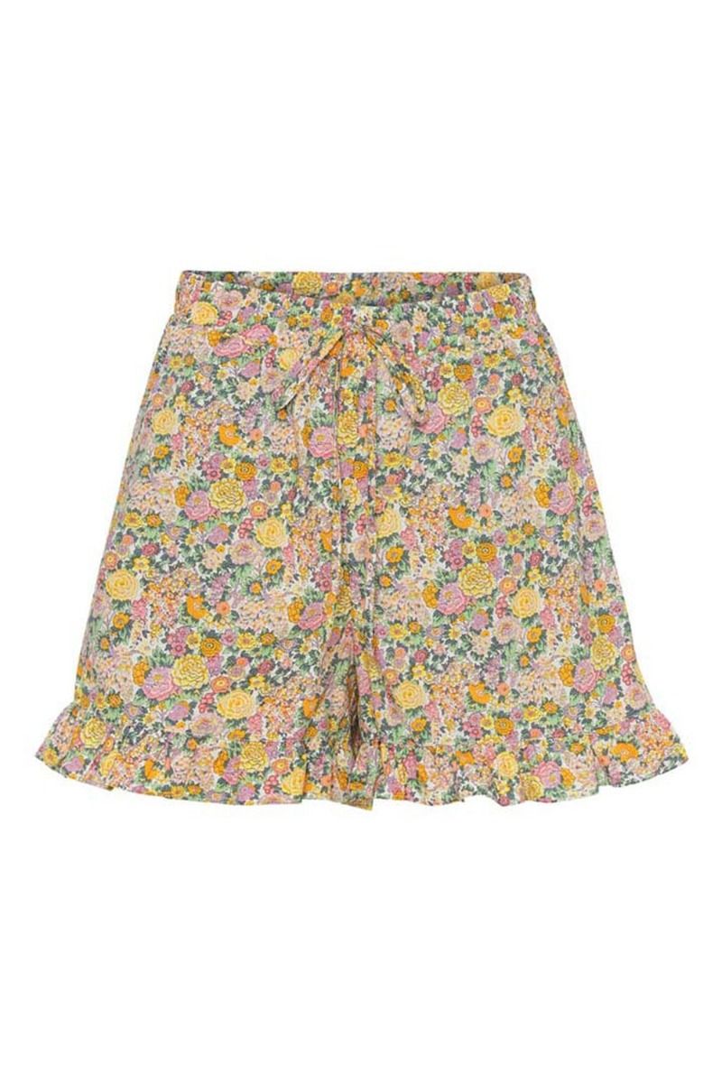 Hunkøn - Shorts - Macy Ruffle Shorts - Flowerfield