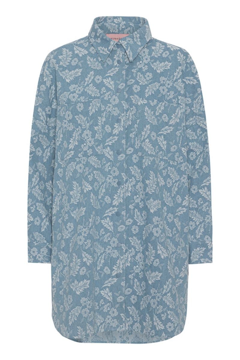Hunkøn - Skjorte - Jolene Shirt - Denim Flower