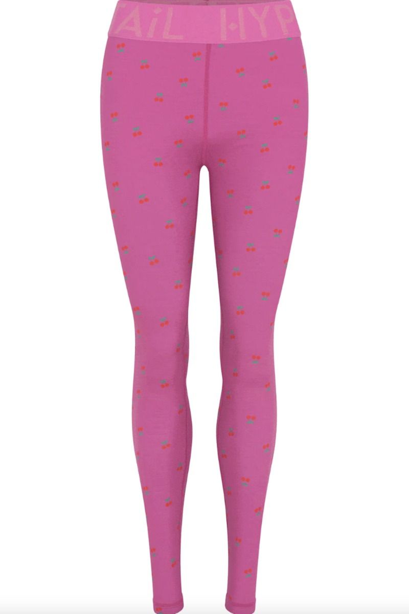 Hype The Detail - Leggings - Printed Leggings - Pink Cherry