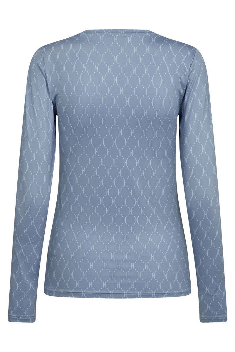 Hype The Detail - Bluse - Printed Blouse - Blå 