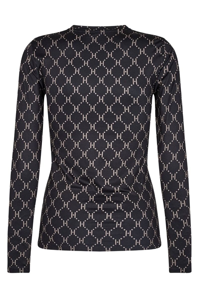 Hype The Detail - Bluse - Printed Blouse - Black/Beige