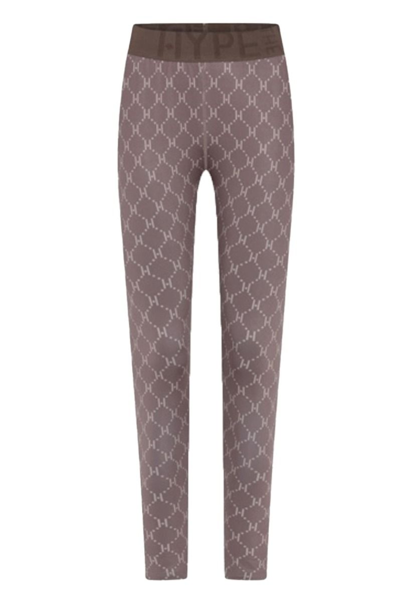 Hype The Detail - Leggings - Printed Legging - Brun