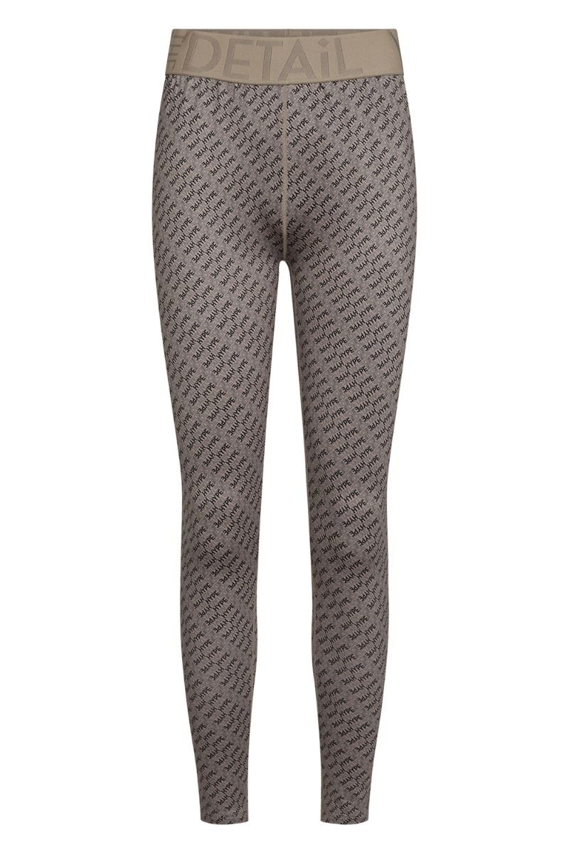 Hype The Detail - Leggings - Printed Leggings - Beige