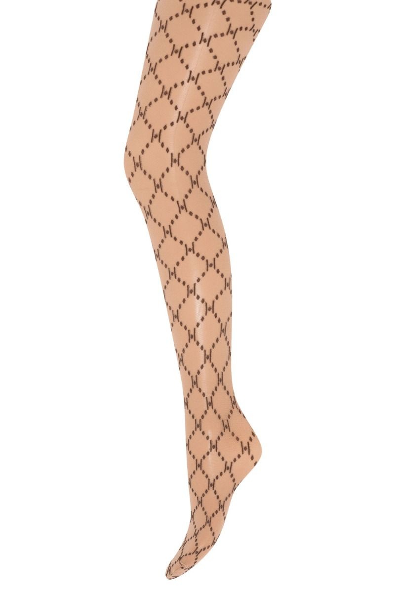 Hype The Detail - Strømpebukser - Tight Logo 25app - Brun