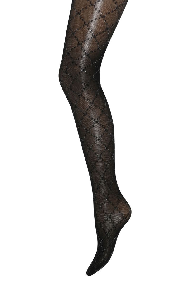 Hype The Detail - Strømpebukser - Tight Logo Glit - Silver