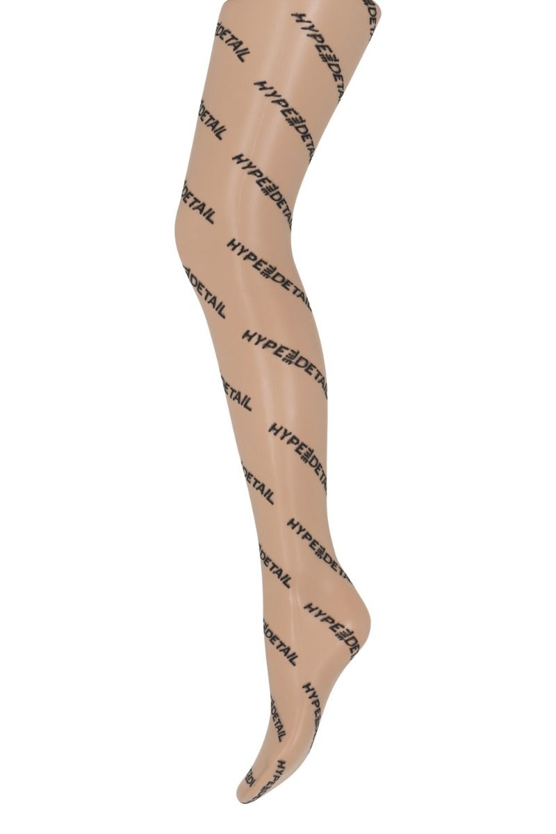 Hype The Detail - Strømpebukser - Tights Logo Angle 18 den - Nude