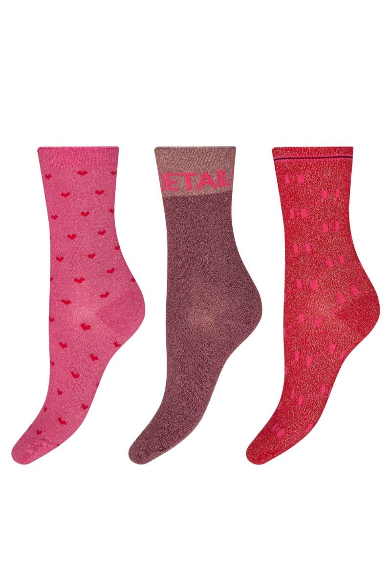 ❤︎ Hype The Detail - Strømper - HTD Fashion Sock 3-Pack In Box - Multifarvet 