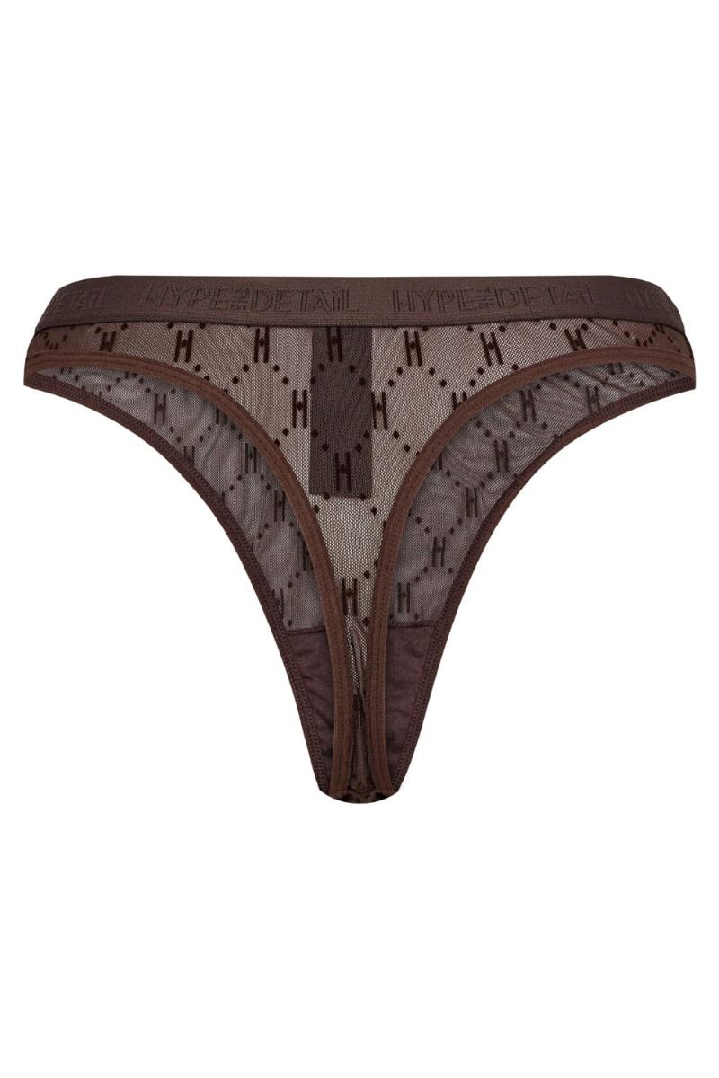 Hype The Detail - Undetøj - Mesh String - Brun