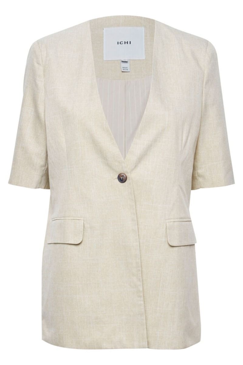 Ichi - Blazer - IH Vilna Blazer - Pale Khaki Melange