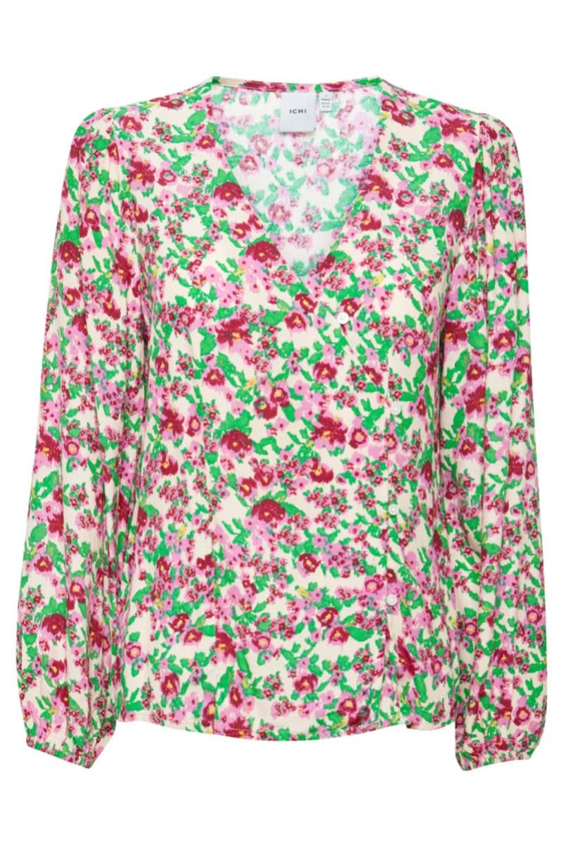 Ichi - Bluse - IH Enora SH - Structured Flower Mix1