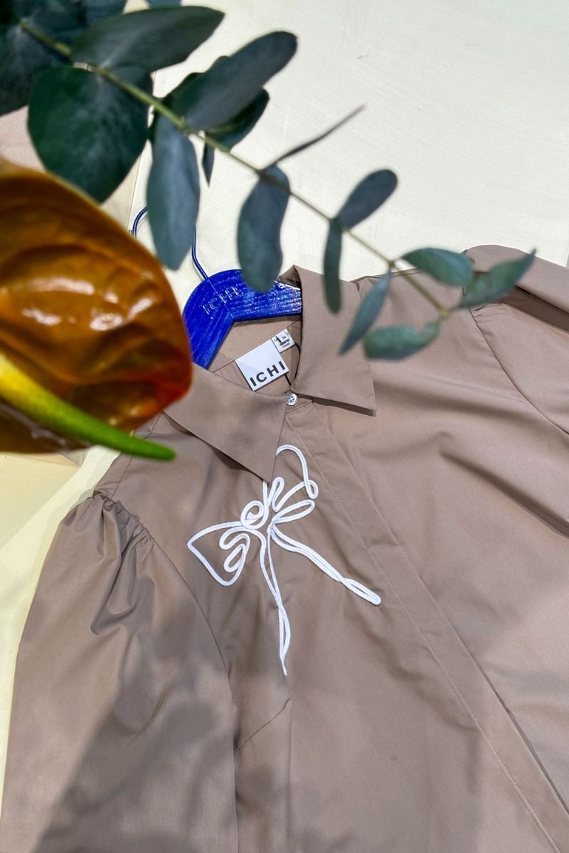 Ichi - Bluse - IX Reka SH - Oxford Tan
