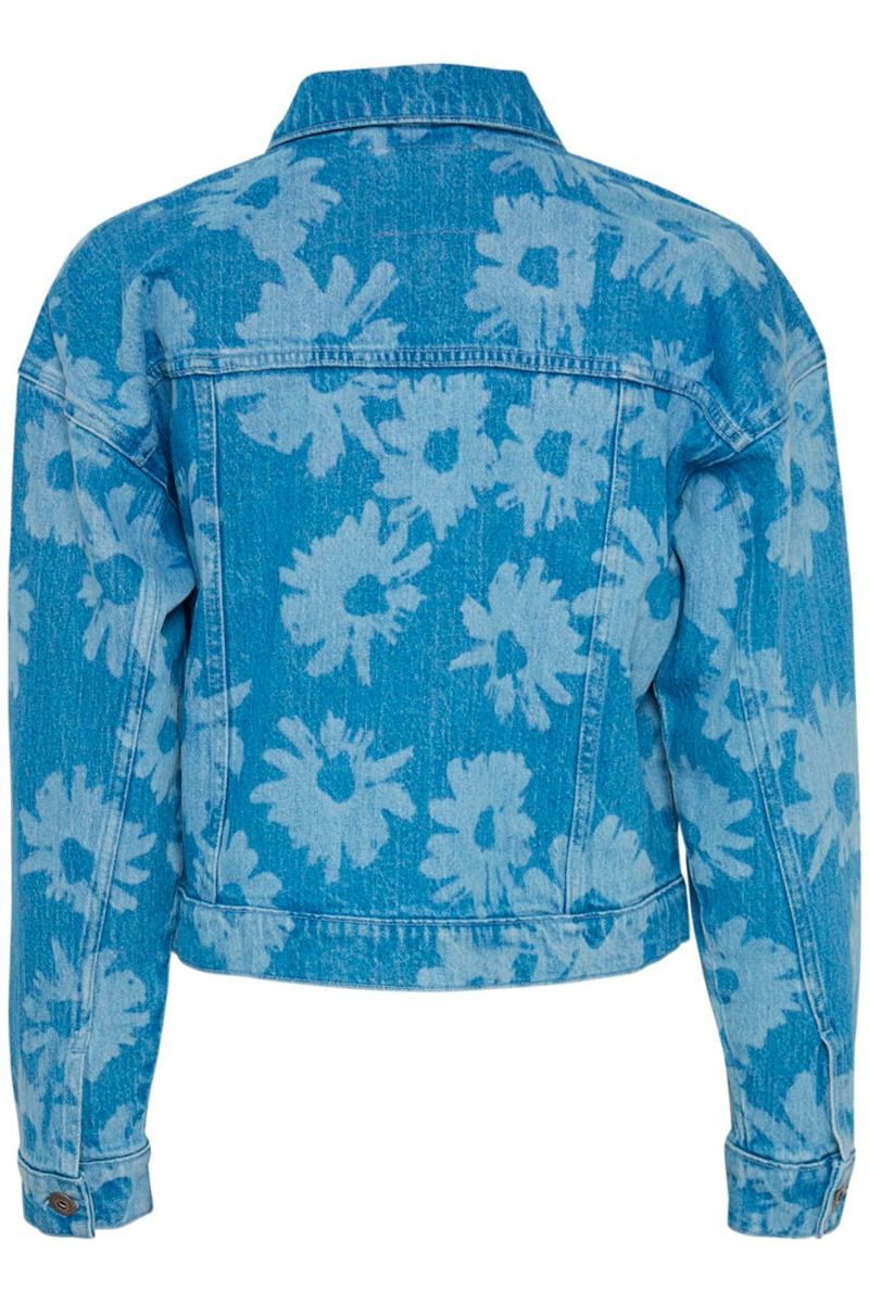Ichi - Jakke - IH Betsie Jacket Flower - Light Blue