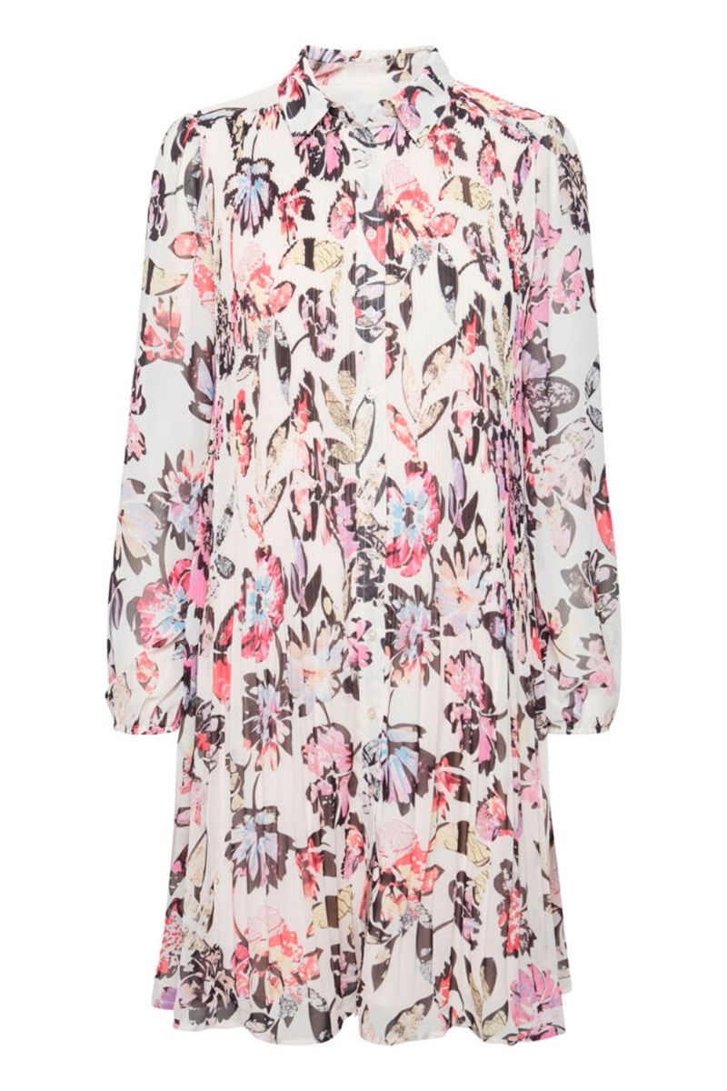 Ichi - Kjole - IH Elly DR - Crystal Gray Collage Print