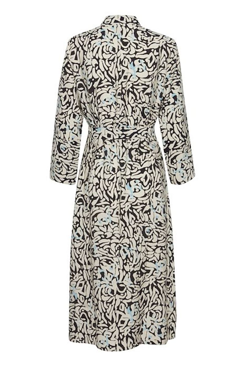 Ichi - Kjole - IH Jepia DR2 - Sandshell/Black Leo