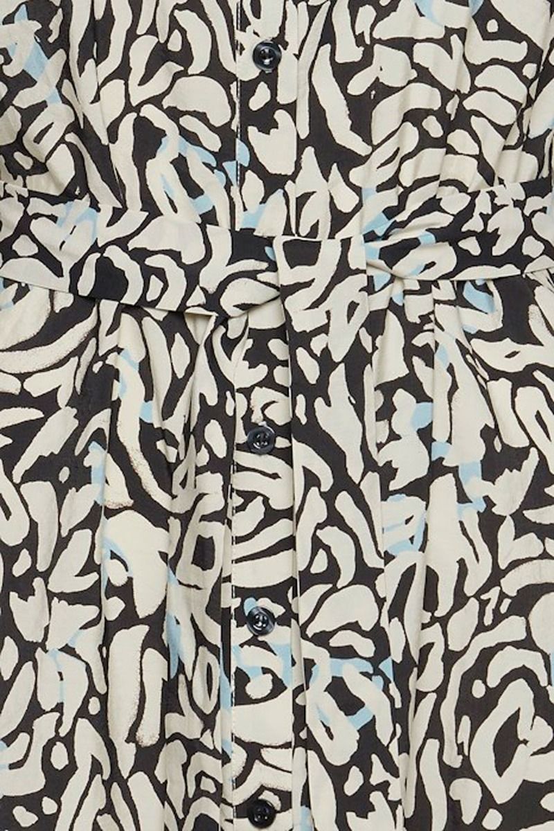 Ichi - Kjole - IH Jepia DR2 - Sandshell/Black Leo