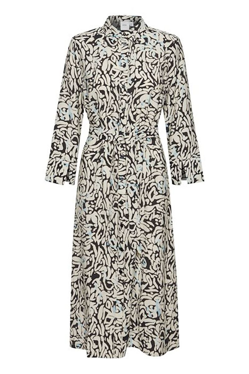 Ichi - Kjole - IH Jepia DR2 - Sandshell/Black Leo