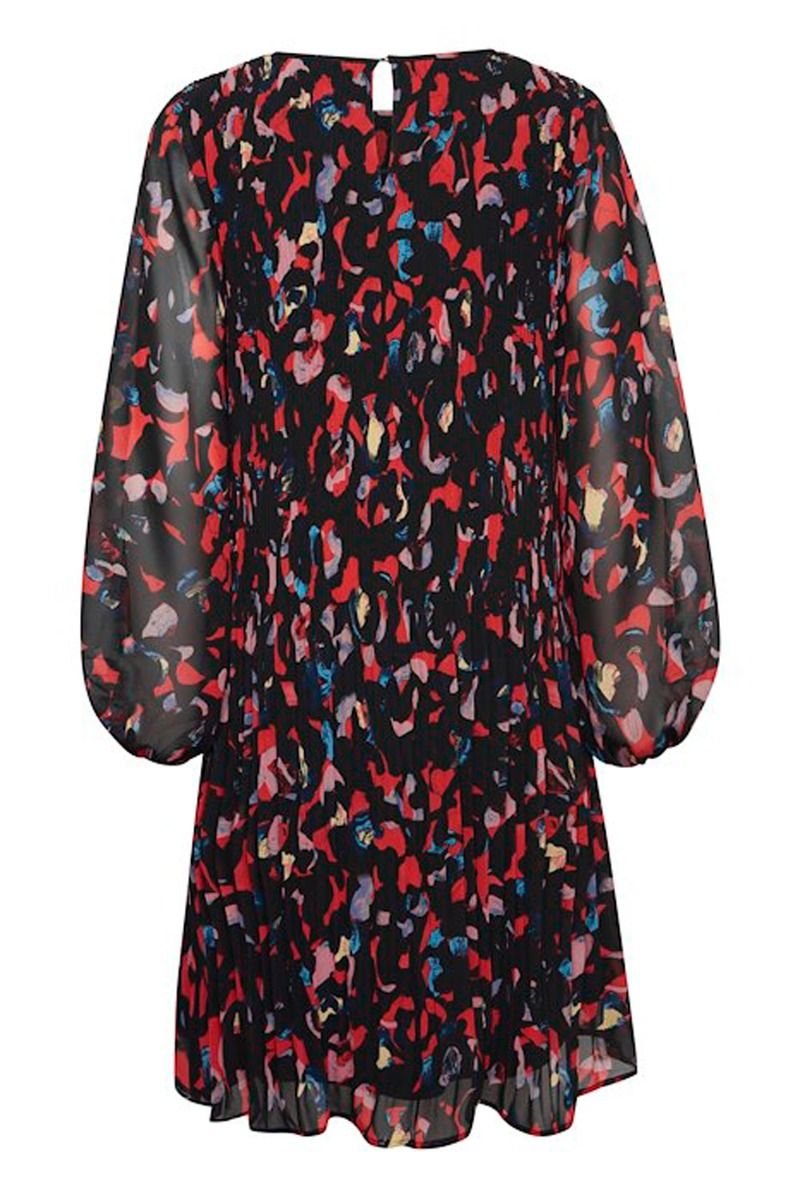 Ichi - Kjole - IH Nalla Dress - Poppy Red Print Mix 
