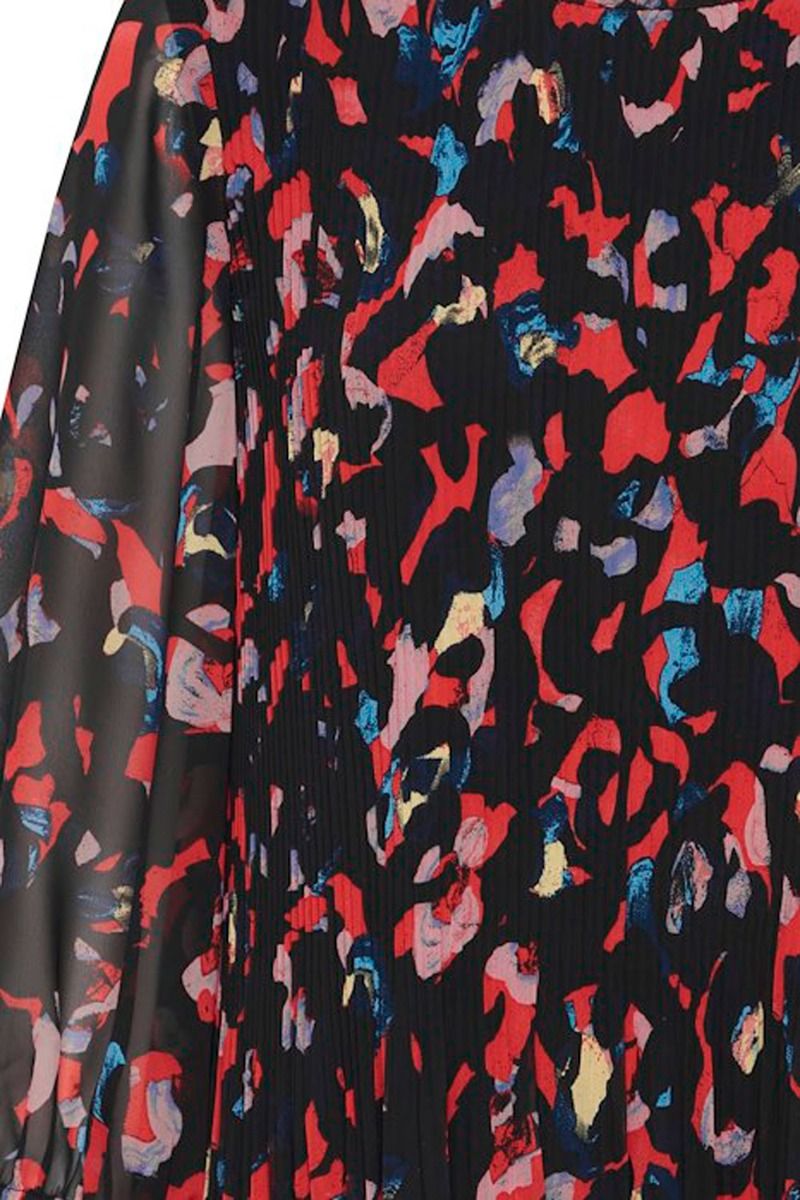 Ichi - Kjole - IH Nalla Dress - Poppy Red Print Mix 