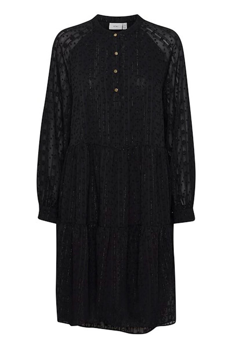 Ichi - Kjole - IX Darma DR8 - Black w. Lurex